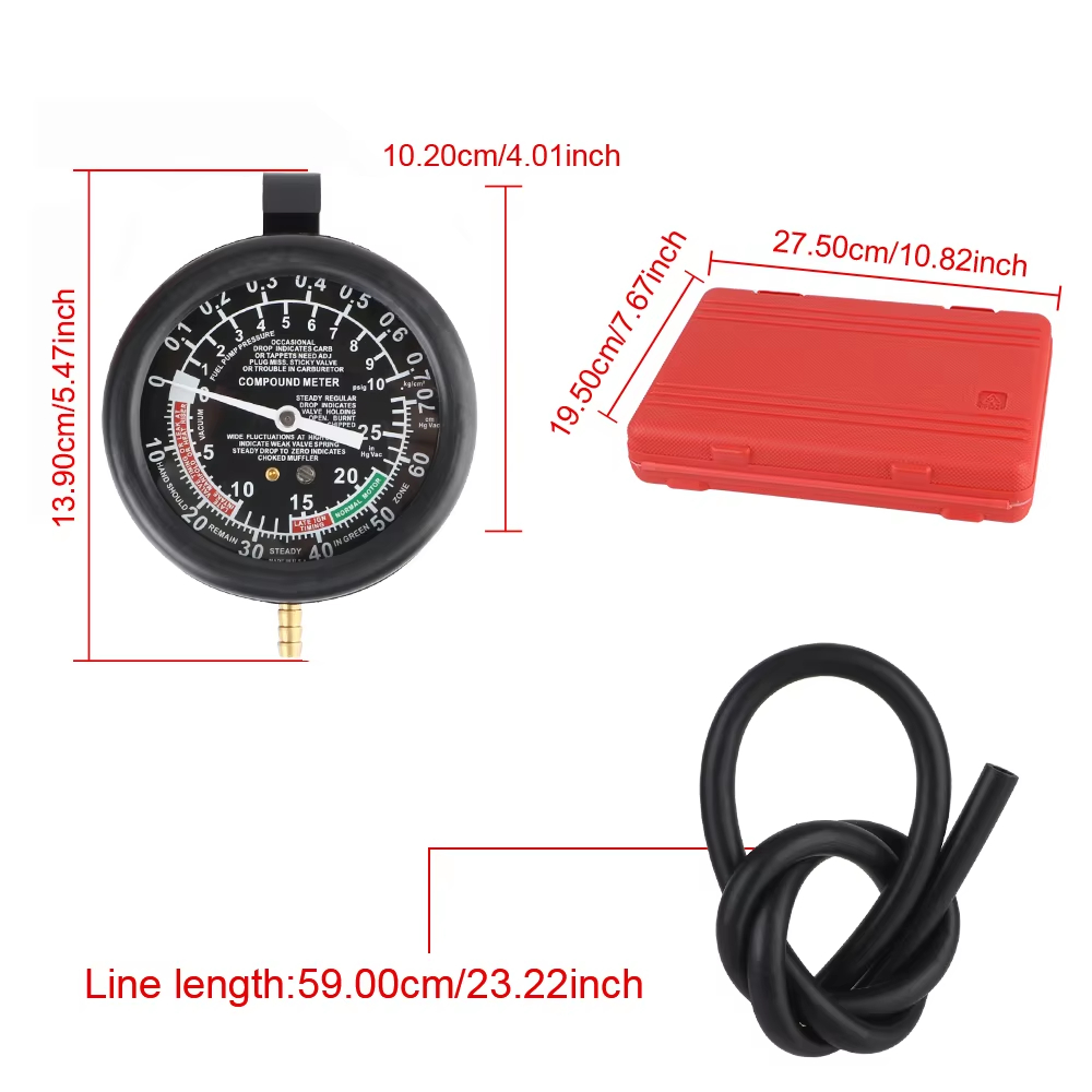 Car Manometer Vacuum Pressure  - Motorcycle Cylinder recension och pris