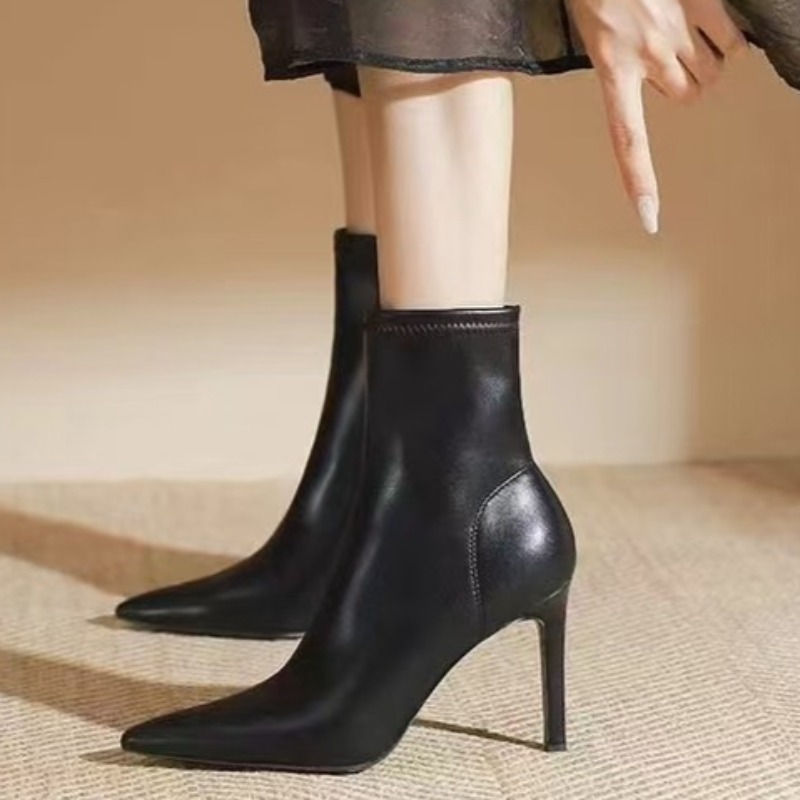 Side Zip Slim Heel Single Boot - Motorcycle Cylinder recension och pris
