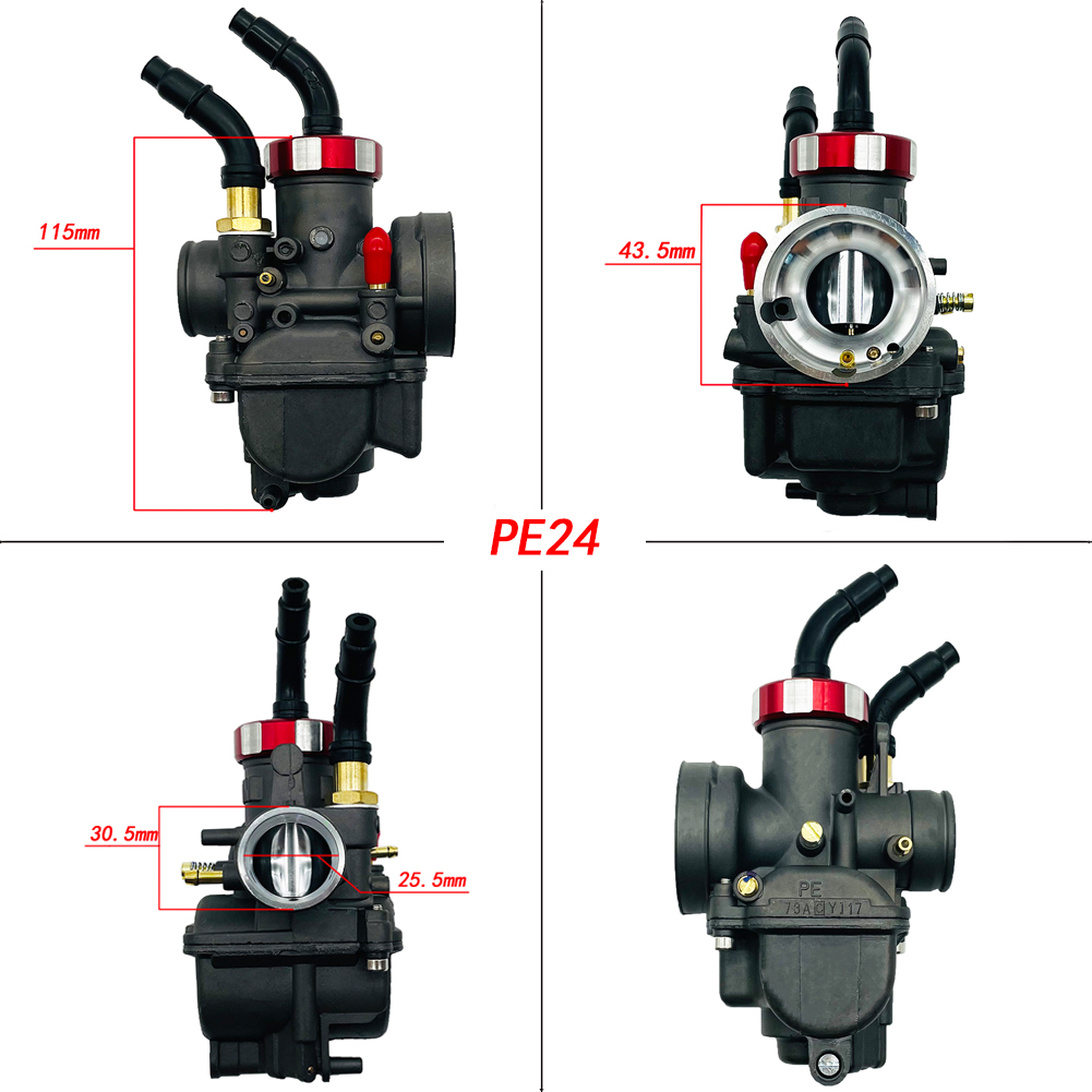 Black Red Dash Pe24 Pe26 Pe28  - Motorcycle Carburetor recension och pris