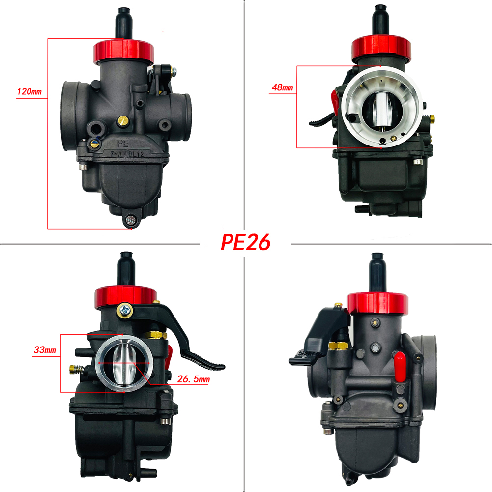 Black Red Dash Pe24 Pe26 Pe28  - Motorcycle Carburetor recension och pris